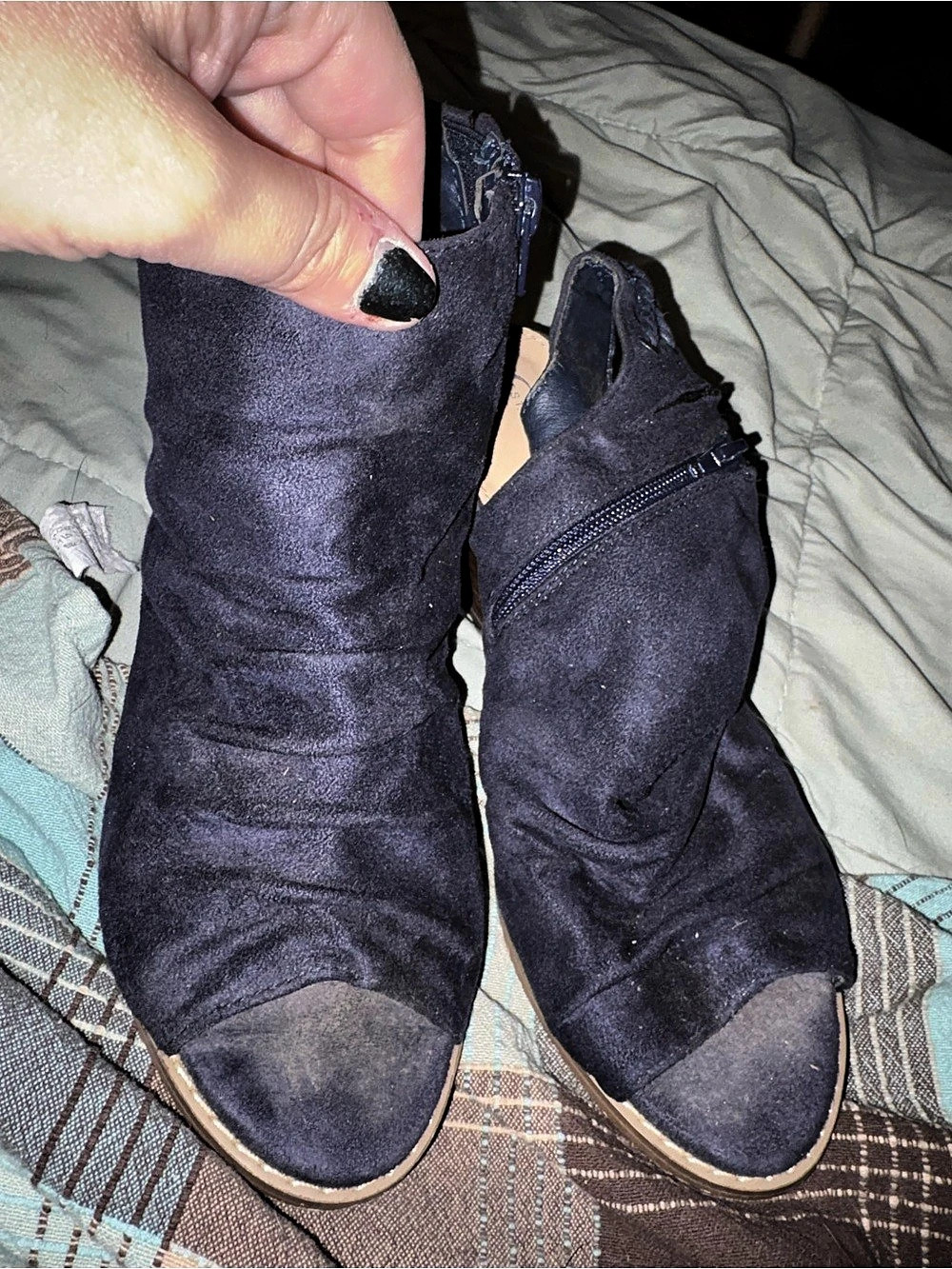 Black Cutout Heels US 7